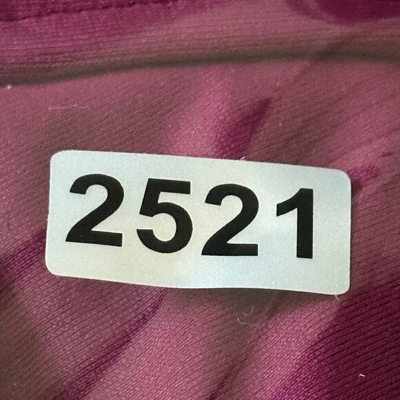 DKNY Size 10 Dark Pink Bordeaux Ruffle Plunge Tummy Control One Piece Swimsuit - Picture 7 of 7